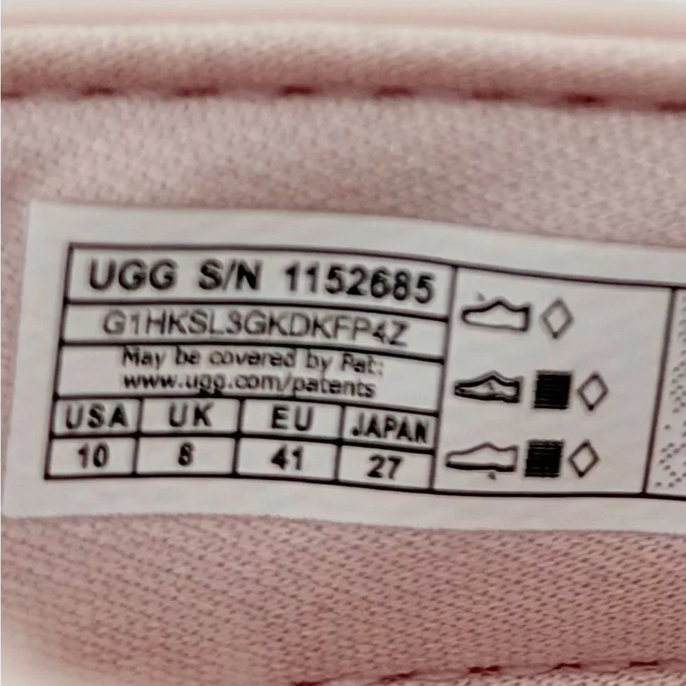 NWT UGG GoldenGlow Women's Light Pink Platform Sandals 10